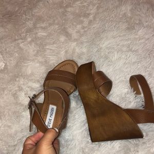 Steve madden wooden wedges